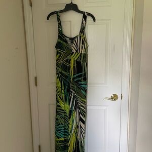 Spense Green Sleeveless Maxi Sundress
